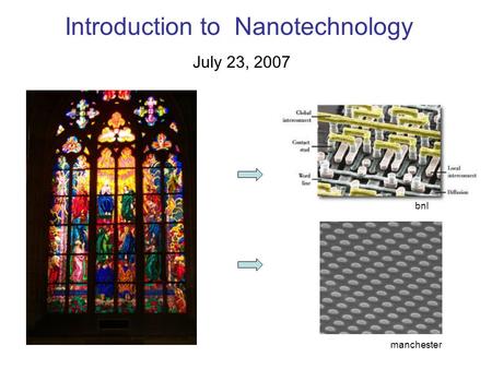 Introduction to Nanotechnology