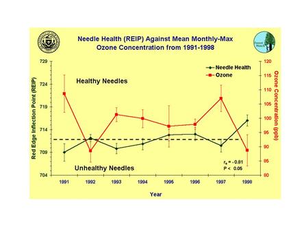 High temperatures are required for ozone formation. Another important climate variable is wind patterns, which play a big role in the daily levels.