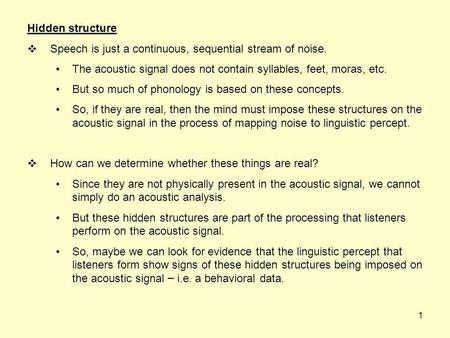 0 Allophonic Cues to Syllabification Andries W. Coetzee and Kevin McGowan CUNY Syllable Conference January 2008.