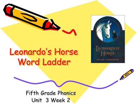 Leonardo’s Horse Word Ladder