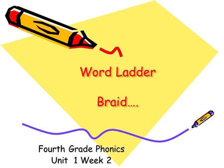 Fourth Grade Phonics Unit 1 Week 2