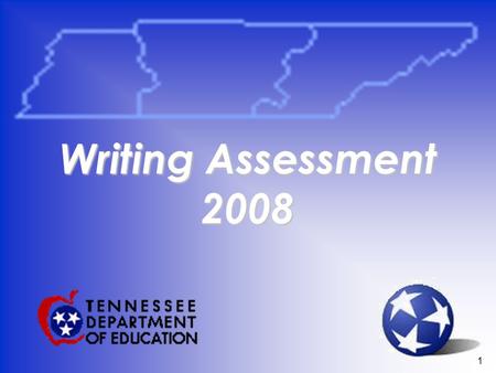 1 Writing Assessment 2008. 2 The Scope of the Law T.C.A. 49-1-607 states: Any person found not to have followed security guidelines… placed on immediate.