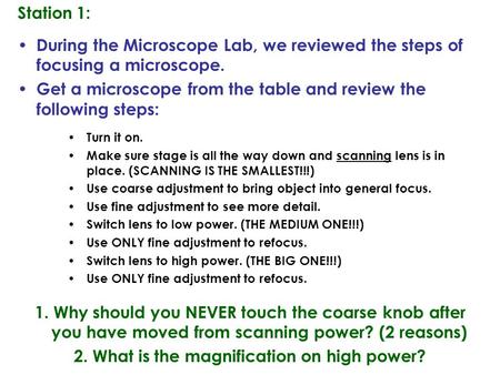 What is the magnification on high power?