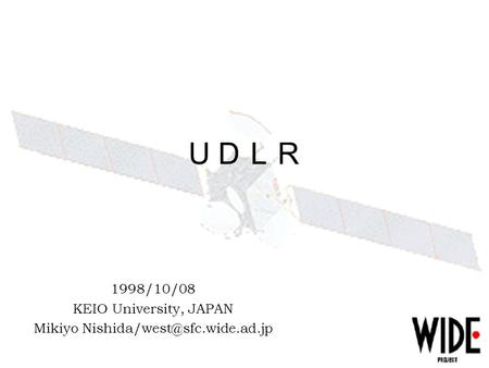 1998/10/08 KEIO University, JAPAN Mikiyo