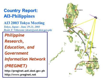 Country Report: AI3-Philippines