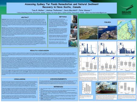 ABSTRACT Background. Sydney Harbour (SH), Nova Scotia has long been subject to effluent and atmospheric inputs of metals, polycyclic aromatic hydrocarbons.