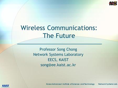 Wireless Communications: The Future