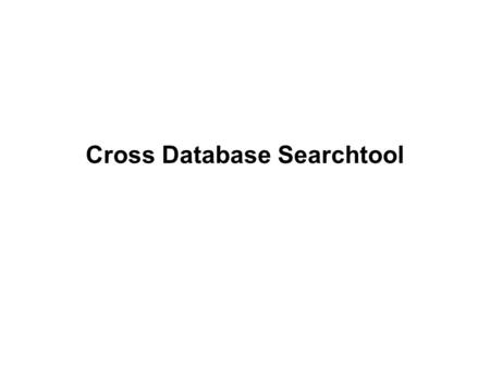 Cross Database Searchtool. BREPOLIS LATIN Full-text databases Library of Latin Texts – Series A c. 3000 texts Library of Latin Texts – Series B c. 450.