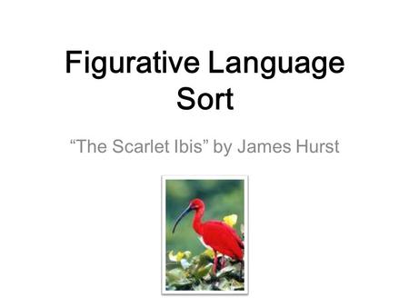 Figurative Language Sort