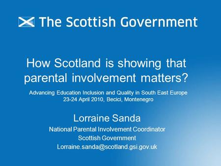 How Scotland is showing that parental involvement matters?