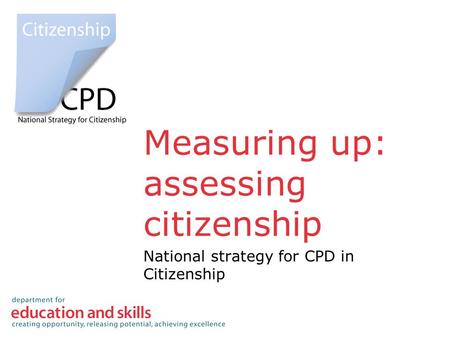 Measuring up: assessing citizenship