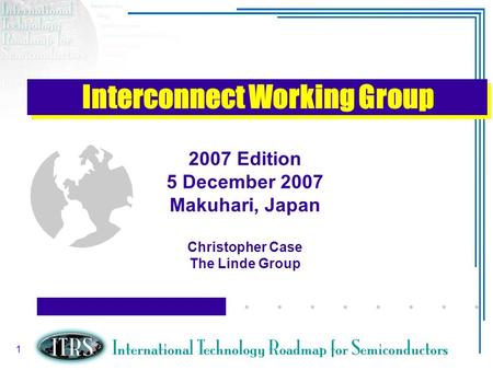 Interconnect Working Group