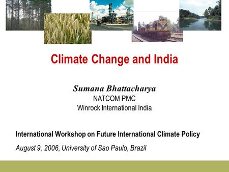 Climate Change and India