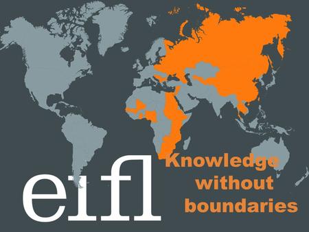 Knowledge without boundaries. What does the Perceptions Study tell us? Geoffrey Kimani, Director of Research and Insights, TNS RMS www.eifl.net.