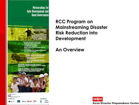 Background of RCC MDRD Program