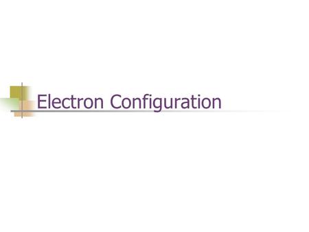 Electron Configuration