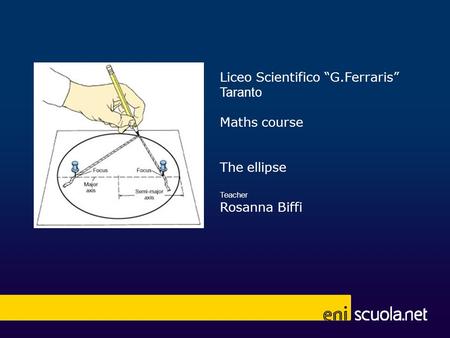 Liceo Scientifico “G.Ferraris” Taranto Maths course