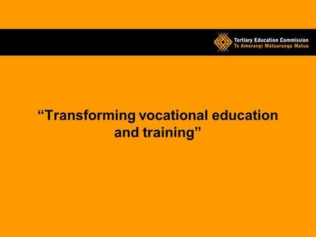 Transforming vocational education and training. By way of context… New Zealand is roughly the same size as Great Britain It has only 4 million people.