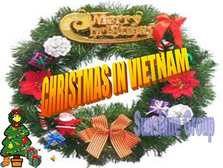 Most people in Vietnam are not Christians but we also have a very warm and happy Christmas day.