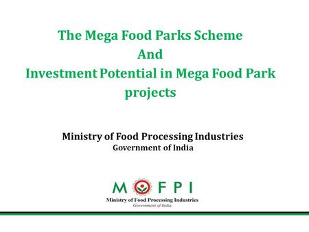 Ministry of Food Processing Industries