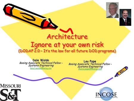 Architecture Ignore at your own risk (DODAF 2