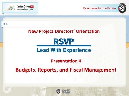 New Project Directors’ Orientation