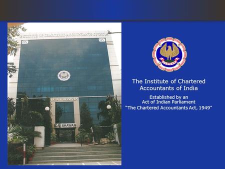 The Institute of Chartered Accountants of India