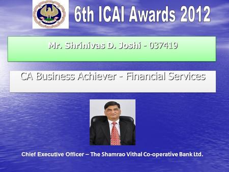 CA Business Achiever - Financial Services