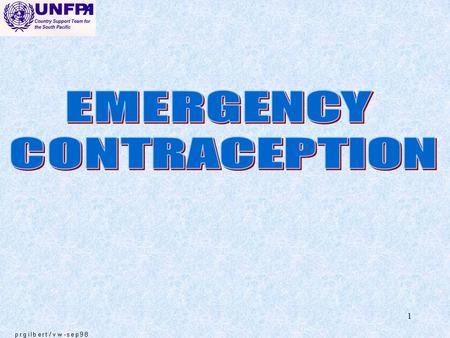 EMERGENCY CONTRACEPTION.