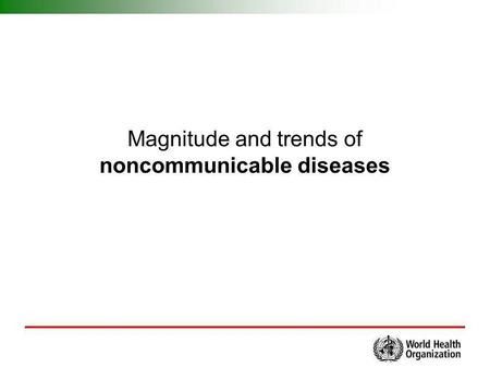 noncommunicable diseases