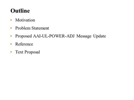 New AAI-UL-POWER-ADJ Message in 802.16m Systems in IEEE802.16 D4 (16.2.3) Document Number: IEEE C802.16m-10/0216 Date Submitted: 2010-03-05 Source: Yu-Hao.