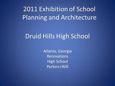 Druid Hills High School