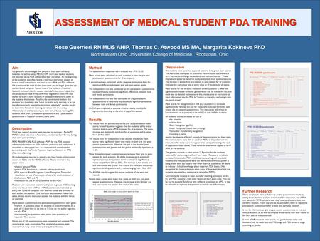 Further Research There are plans in place to follow up on the questionnaire results by asking the students to evaluate the value of the instruction, use.