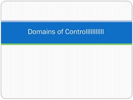 Domains of Controlllllllllll. Signal processing in aquatic ecosystems.