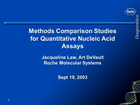 Methods Comparison Studies for Quantitative Nucleic Acid Assays