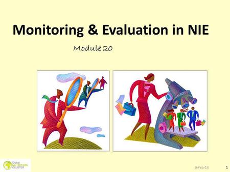 Monitoring & Evaluation in NIE