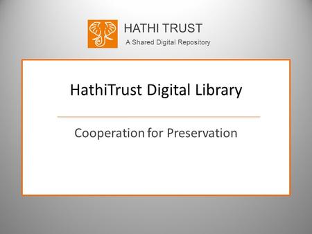 HathiTrust Digital Library