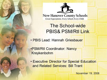 The School-wide PBIS& PSM/RtI Link