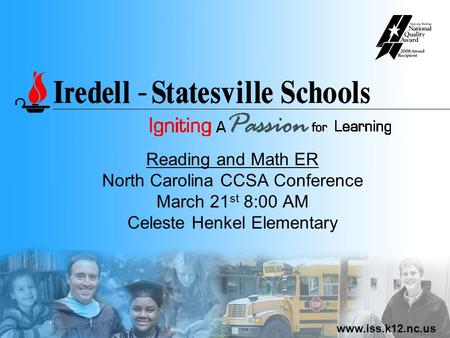 North Carolina CCSA Conference March 21st 8:00 AM