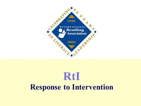 RtI Response to Intervention