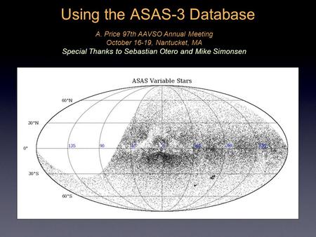 Using the ASAS-3 Database