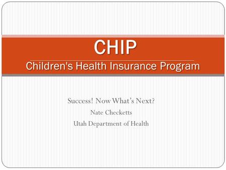 CHIP Children's Health Insurance Program