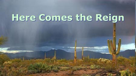 Here Comes the Reign. Sing, oh, barren today For your promise awaits Dance the shackles away For your freedom is paid Sing, oh, barren today For your.