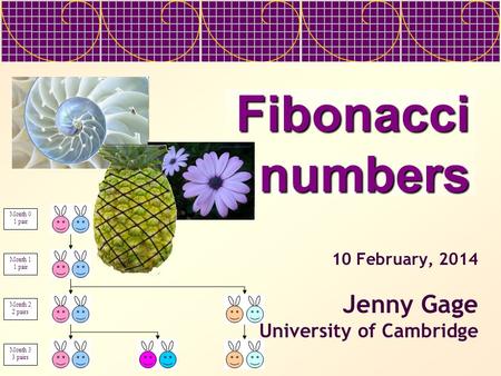 27 March, 2017 Jenny Gage University of Cambridge