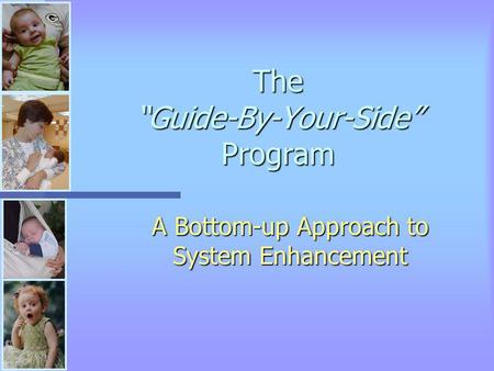 The Guide-By-Your-Side Program A Bottom-up Approach to System Enhancement.