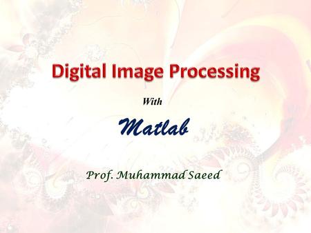 Digital Image Processing