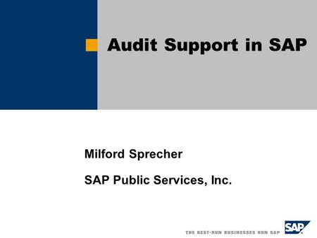 Milford Sprecher SAP Public Services, Inc.