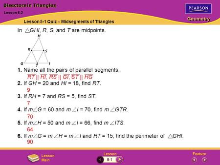 Bisectors in Triangles