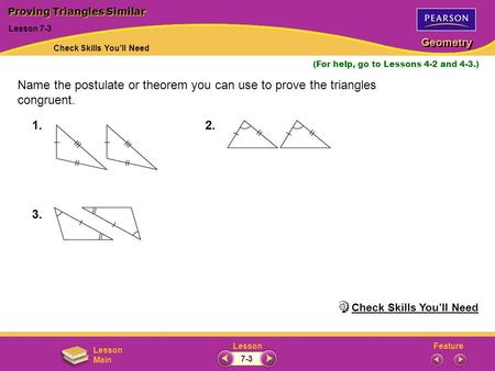 Proving Triangles Similar