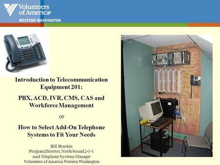 Introduction to Telecommunication Equipment 201: